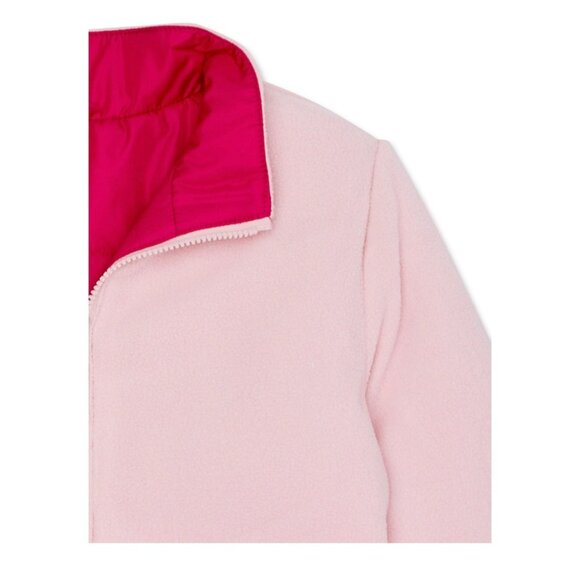 NWT Wonder Nation Toddler Girls 4-in-1 Pink Winter Jacket – Zip Coat, Size 2T - Picture 3 of 5